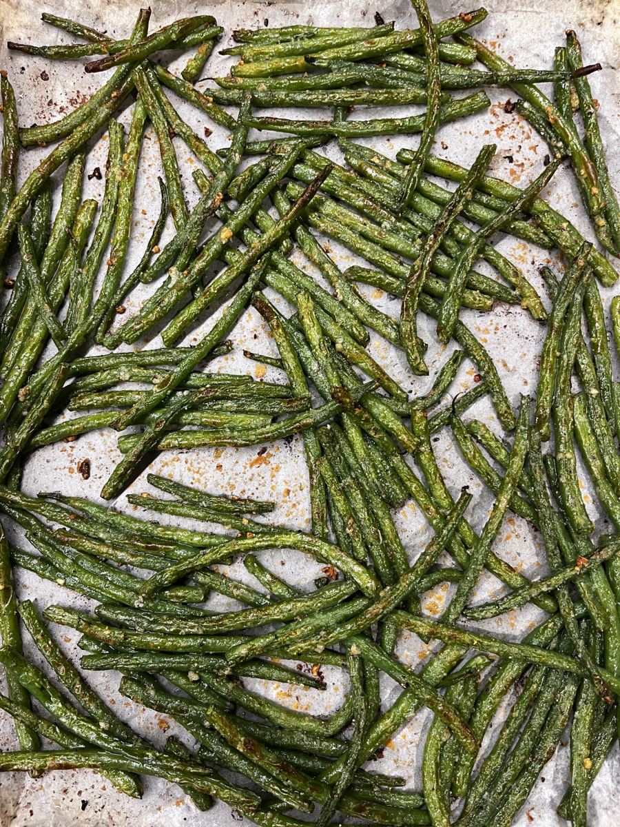 roasted green beans